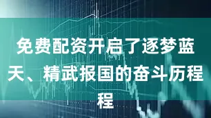 免费配资开启了逐梦蓝天、精武报国的奋斗历程