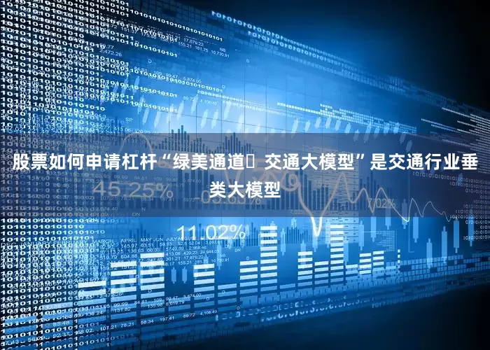 股票如何申请杠杆“绿美通道・交通大模型”是交通行业垂类大模型